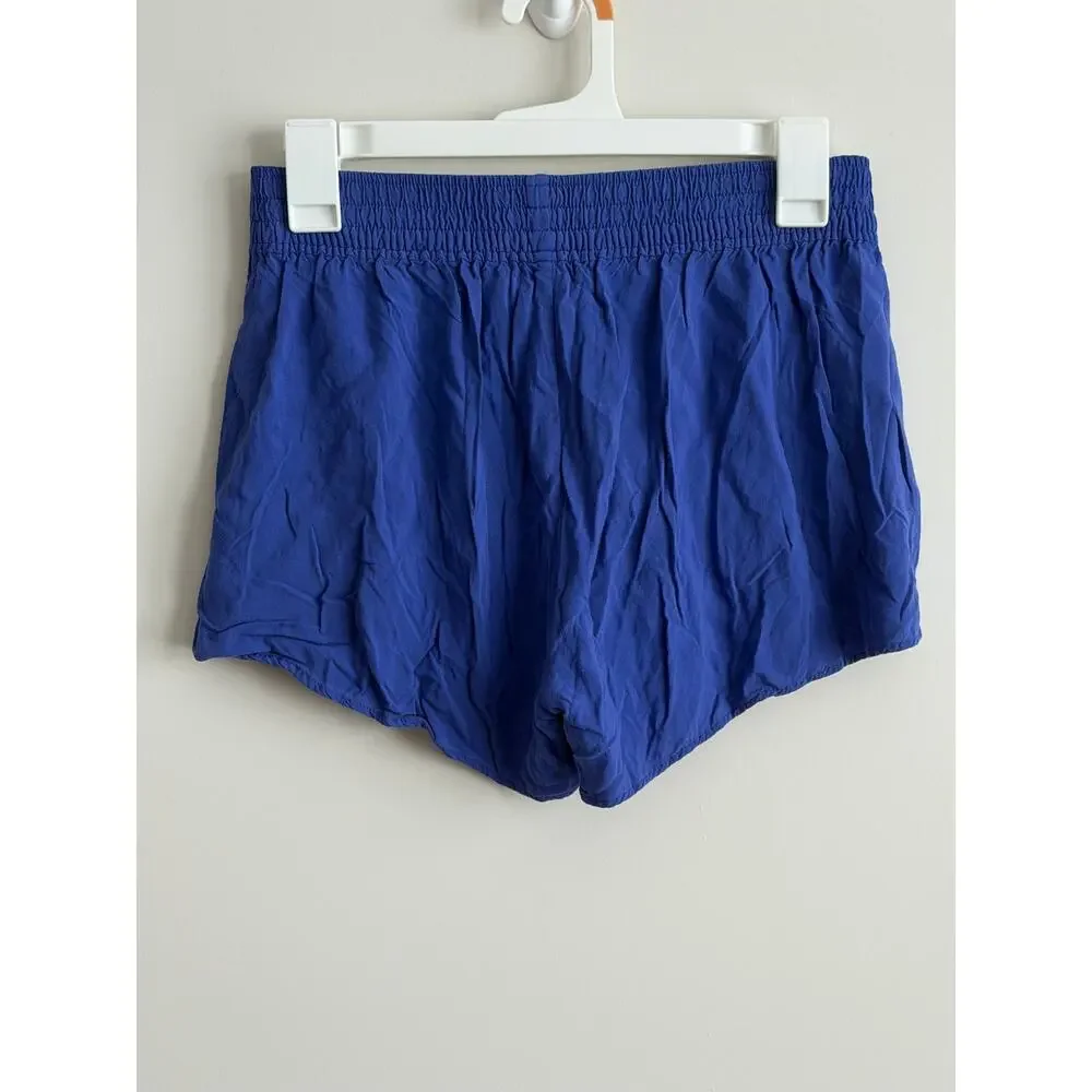 Aerie Flowy Boho Flutter Shorts Cobalt Blue Size Small